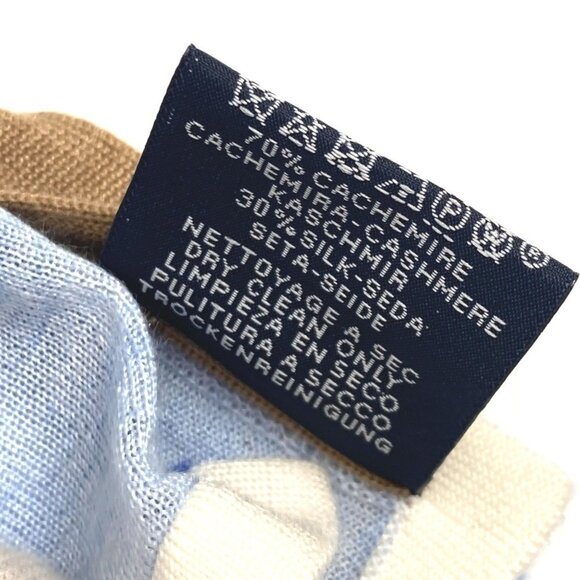 HERMES Blue Scarf - Picture 6 of 7